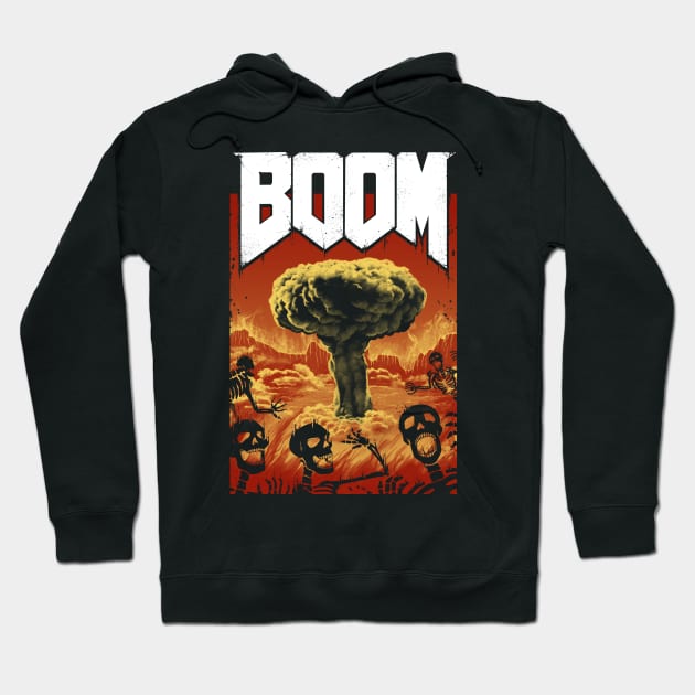 Nuclear Boom Hoodie by Vincent Trinidad Art